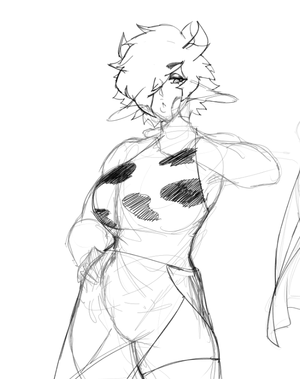 some sketchy doodles, in the back while I'm in my commission cave 