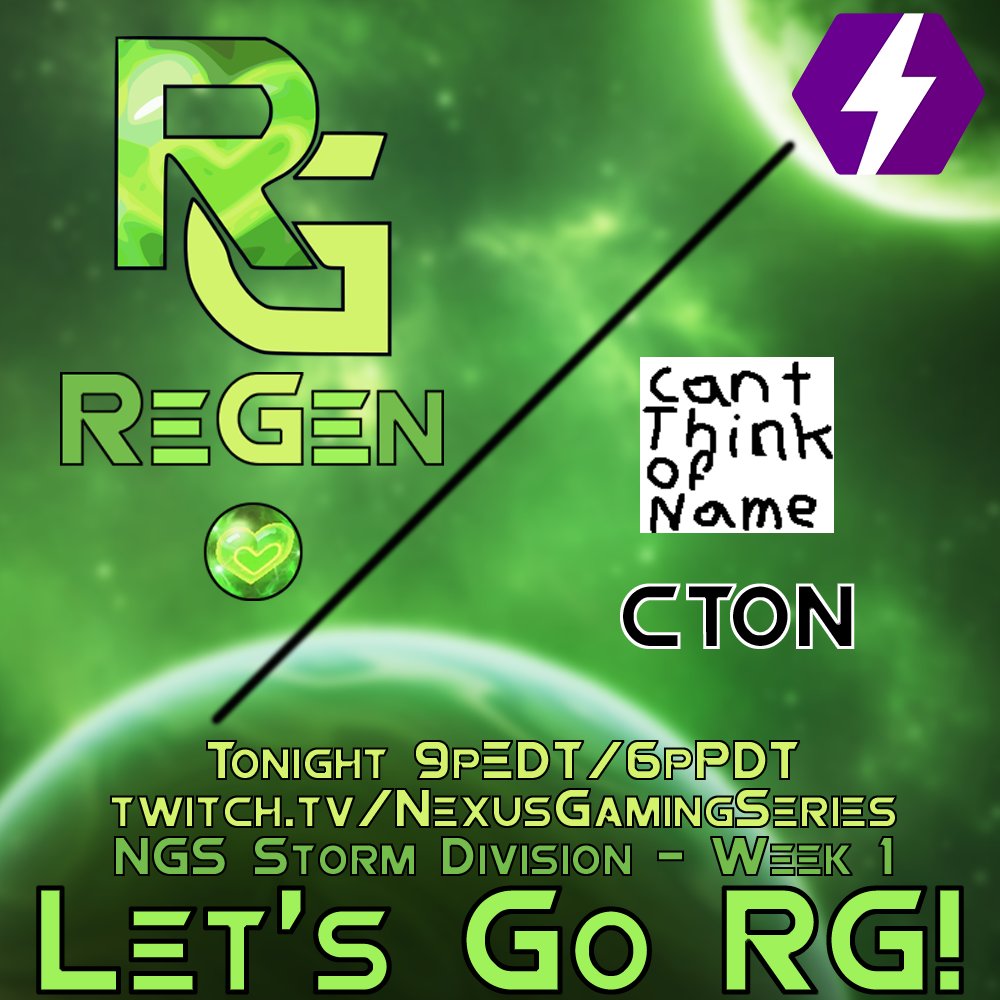 ReGenHotS's tweet photo. Our first match of the @Nexus_Series Storm Division season kicks off tonight against CTON! It's time to show up in FULL SUPPORT of RG... It's GO TIME!
9pEDT/6pPDT
https://t.co/9gA3hhaOGS
Casted by @linehouse and Snag
#LetsGoRG #NGSHotS #StormDivision https://t.co/i7tI6ttxr0