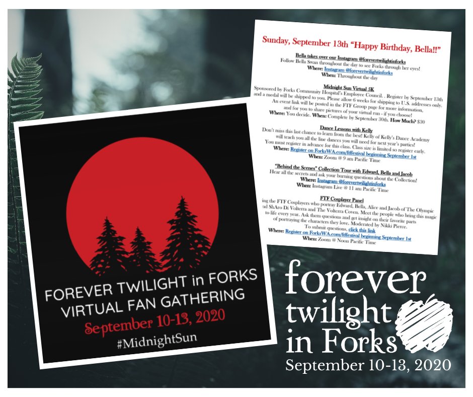 WeHaveAMethod's tweet photo. The annual @forever_forks festival held by our client @DiscoverForksWa is going to be all virtual this year! There's a ton of Twilight fun to be had online, which makes both our digital marketing and our fangirl hearts very happy. #FTF2020
https://t.co/x5G37K0Sr6 https://t.co/hHd4qbwAFa