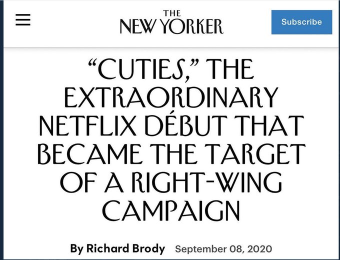 CFernandez831's tweet photo. These people are labeling us right-wing now. Wow! #CancelNexflix #CancelNetflixCuties https://t.co/y34fekks5D