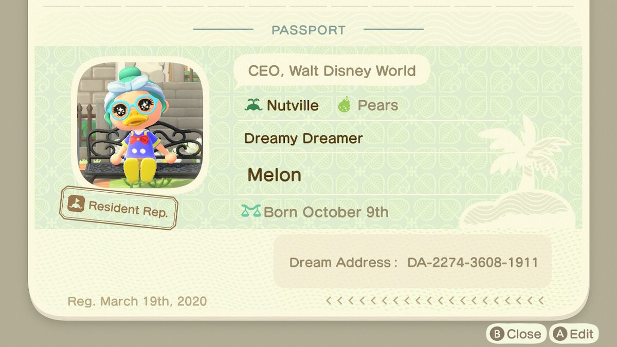 AC_MagicKingdom's tweet photo. Dream Address for The Magic Kingdom! #AnimalCrossing #ACNH https://t.co/IRkCvQ34W5
