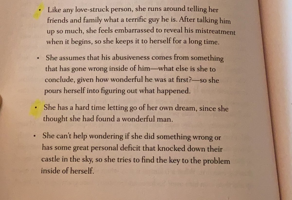 Bancroft stresses that a “hook” is almost a requirement. If an abuser met you on the first date with all their abusive habits, you likely wouldn’t keep seeing them.It’s charm and adoration that builds the foundation.Here’s how the beginning (intentionally) entraps you: