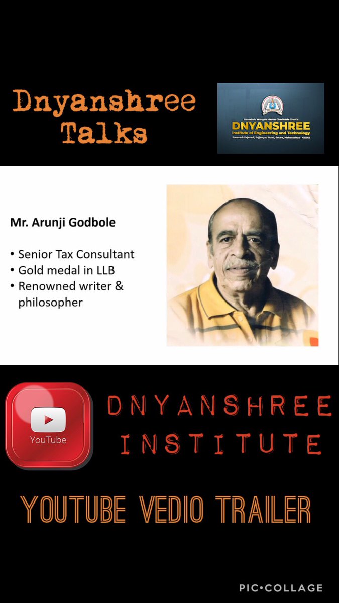 dnyanshree's tweet photo. Mr. Arunji Godbole
Do check this full video on 👇 

https://t.co/YMJIze5zHH 
@dnyanshree #dnyanshree_institute #dnyanshree_Inspire_talks

&amp; subscribe to our Youtube channel Dnyanshree Institute @dnyanshree_institute https://t.co/48SqpSlyYE https://t.co/iMIvAIRnZn