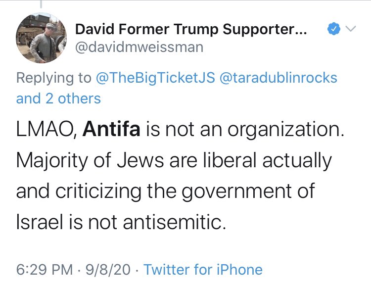 2020  @davidmweissman vs. 2017  @davidmweissman on antifa would be a debate I would subscribe to.