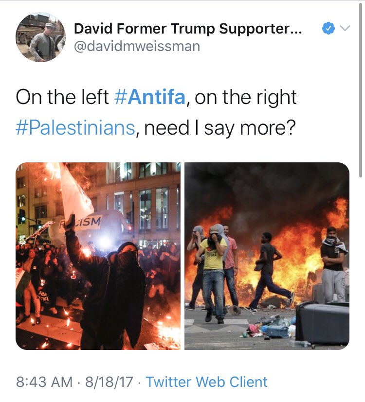 2020  @davidmweissman vs. 2017  @davidmweissman on antifa would be a debate I would subscribe to.