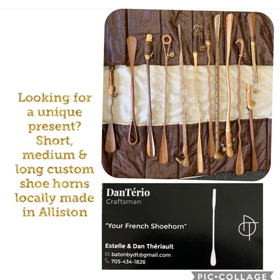 AllistonFoot's tweet photo. Custom made shoe horns! Beautiful!!! Locally made in Alliston! A great unique gift idea! https://t.co/d9978viNSU