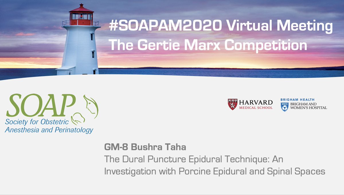 SOAPHQ's tweet image. #GertieMarx #8 - Bushra Taha from @BrighamOBAnes @Harvard  - #SOAPAM2020