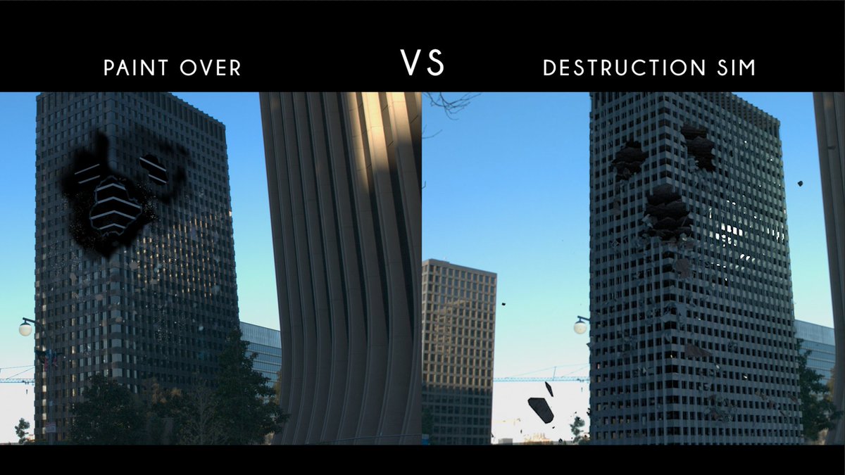 nataliehcole's tweet photo. Little work in progress. I did the Paint Over in April and now have the building sim almost how I want it, then I can get started on the second layer of effects.
#liveactionseries #vf #paintover #3dsmax #thinkingparticles #arnold https://t.co/OY0OIxn3eB