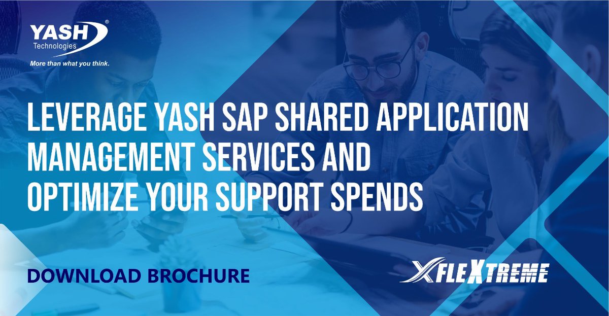 YASH_Tech's tweet photo. Discover how Next-Gen #AMS #Shared Services models are helping them do more with less – in real-time, with agility, and from anywhere. Download Brochure. https://t.co/rNJUMqLhja
#YASHFlextreme #YASHAMS #AMSServices #SharedServices @YASH_Tech @SAP https://t.co/k04pbv5vrE