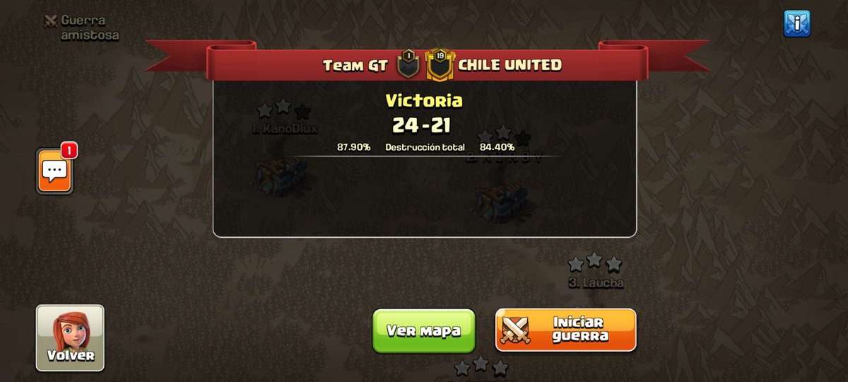 Exelente guerra de hoy PO contra los amigos de <a href="/CHILEUNITEDCoC/">CHILE UNITED</a> GG.
Vamos con todo a cuartos <a href="/ExcellenceElite/">مؤسسة نخبة التميز للديكور</a> Go Team GT 🇨🇷🇨🇱🔥