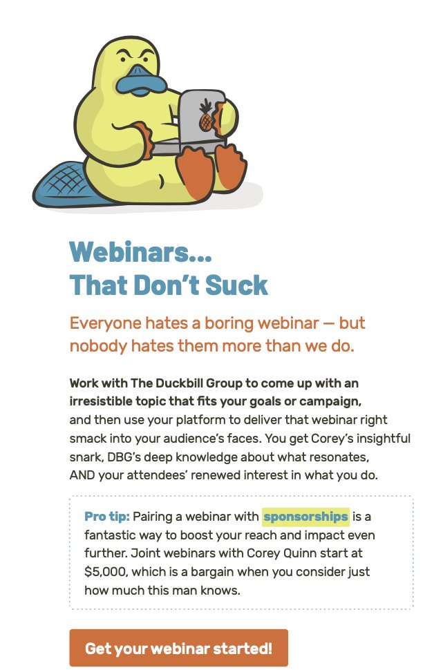 I'm sorry if this is news to you, but your webinars basically suck. Every time I say that, most people nod knowingly. So I wrote it down.