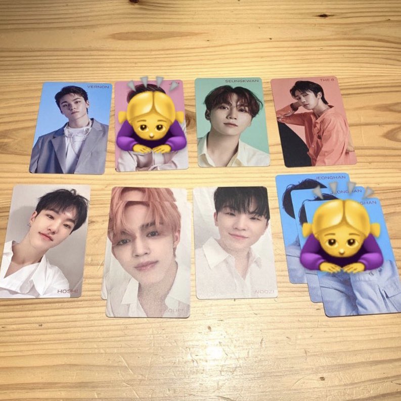 wwmg_____'s tweet photo. SEVENTEEN セブチ トレカ 交換
24H HMV B盤 C盤 

譲 スンチョル エスクプス ホシ ウジ ミンハオ The8 ディエイト スングァン バーノン ディノ

求 ミンギュ 3枚目参照 
　纏めての方優先させていただきます。

郵送、同日発送希望です。
ご心当たりのある方はぜひ🙇‍♀️ https://t.co/6bXPHuFjuN