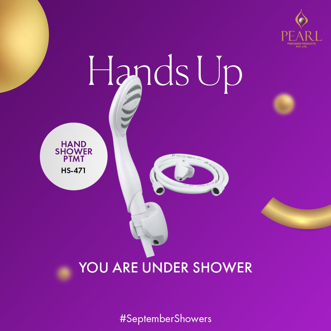SparshPearl's tweet photo. Start your day with getting arrested by the enthralling gush of water on your face with our PTMT Hand Shower. HS-471, available with 1.5 meters of PVC tube and hook.
#SeptemberShowers #shower #bathroomdesign #bath https://t.co/awqJgwkXnu