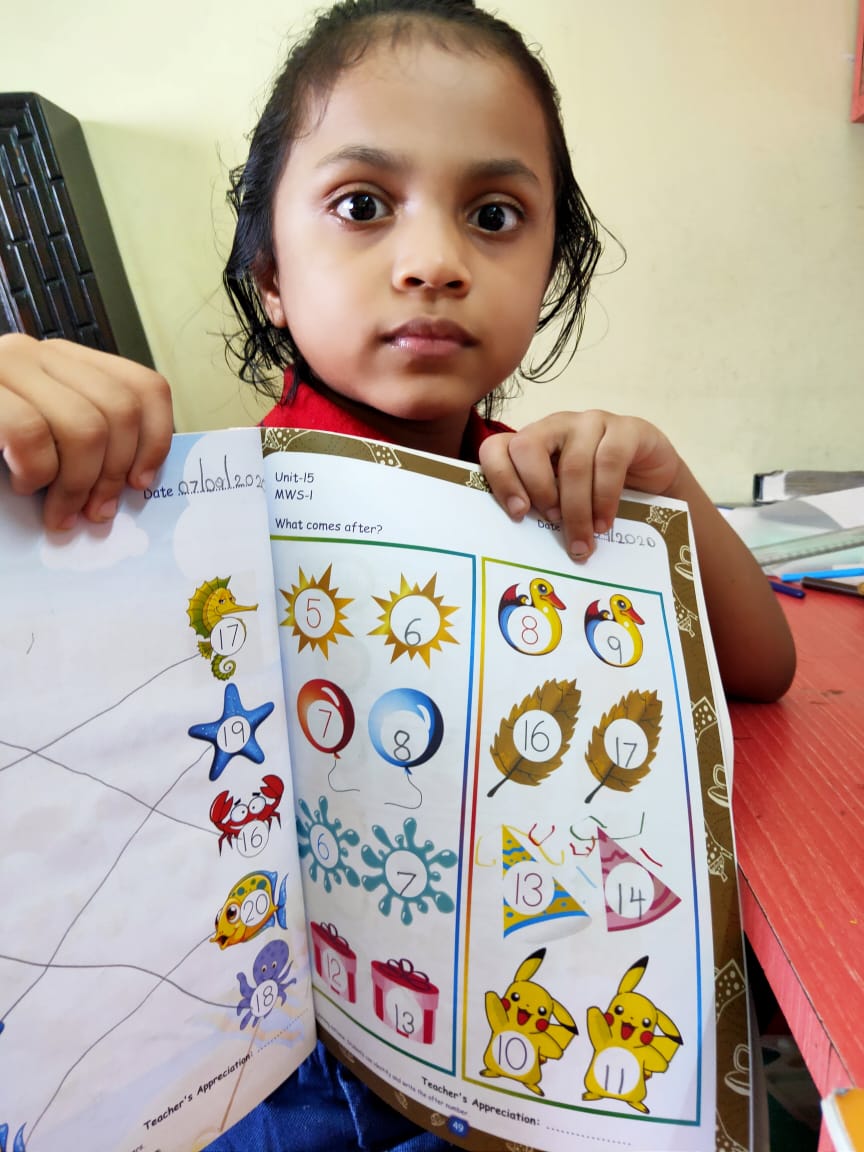 SAI_Edu_In's tweet image. The tremendous effort made by the little ones of KG I for reading and writing is commendable. They meticulously follow the instructions given virtually by the teachers to learn #phonetics and #sight_words.
