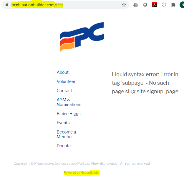 What happens when you text "Emma?" A thread.It's confirmed that  @pcnb has a  @nationbuilder account. NationBuilder is a popular tool used by notable campaigns like Trump, Brexit & NB Proud. It can robotext and so much more 1/9