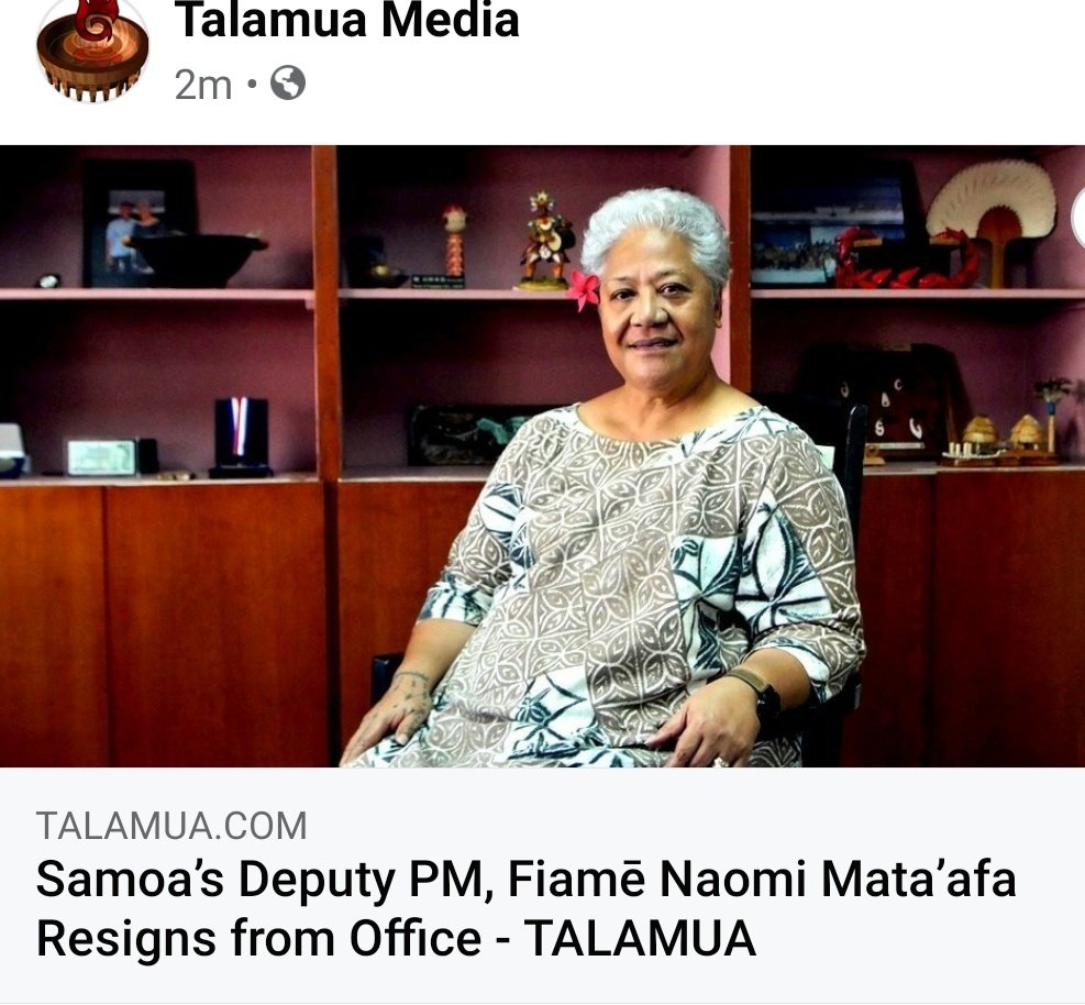 FotuJackson's tweet photo. Fiame Naomi Mataafa's resignation is making me sad and hopeful all at once. https://t.co/ZwK7MB50Pa