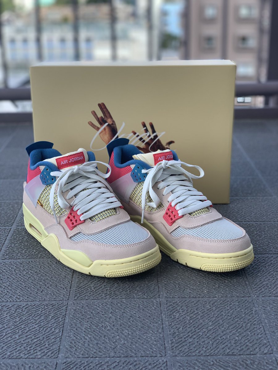 kojikoji2222's tweet photo. 抽選で当たったUnion  Jordan、結構可愛いかも！
#unionjordan #airjordan #airjordan4 #uniontokyo #union #guavaice https://t.co/ydBHxc7mH4