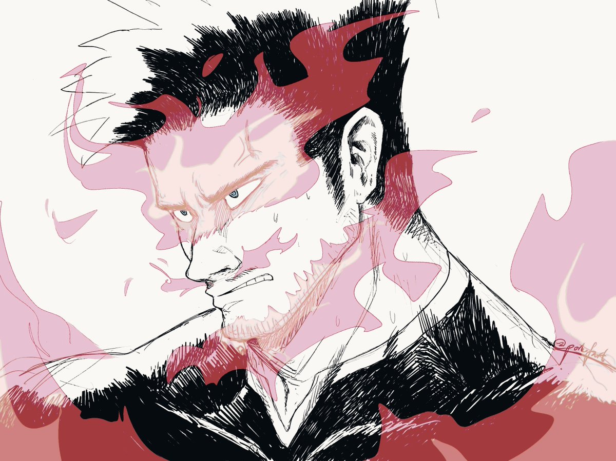 porkofart's tweet photo. Drawing h̶a̶n̶d̶s̶o̶m̶e̶ old men is hard

#BNHA #EnjiTodoroki
#breakdoodle? https://t.co/PlSGITZTHx