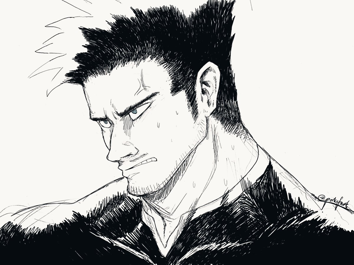 porkofart's tweet photo. Drawing h̶a̶n̶d̶s̶o̶m̶e̶ old men is hard

#BNHA #EnjiTodoroki
#breakdoodle? https://t.co/PlSGITZTHx