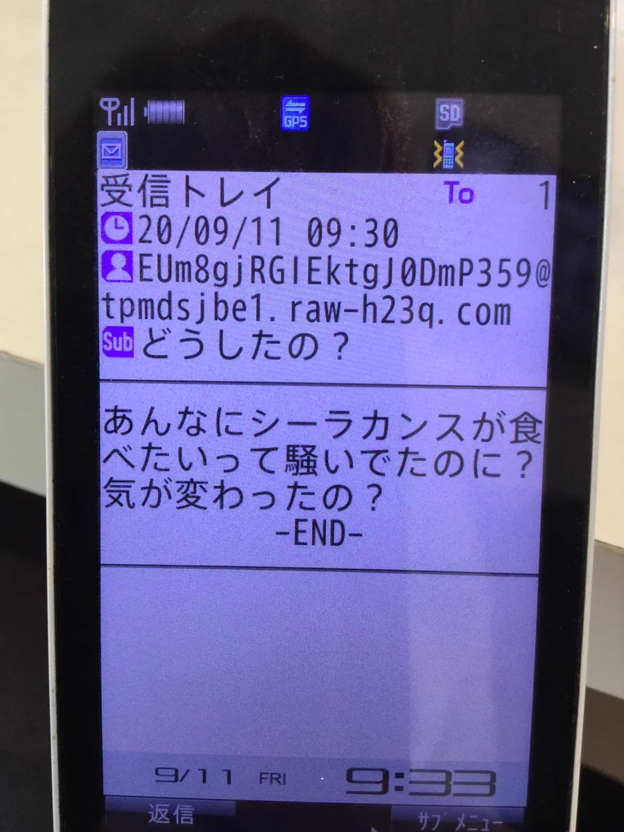 なにこの迷惑メールｗｗ。絶妙に返したくなるからやめて。