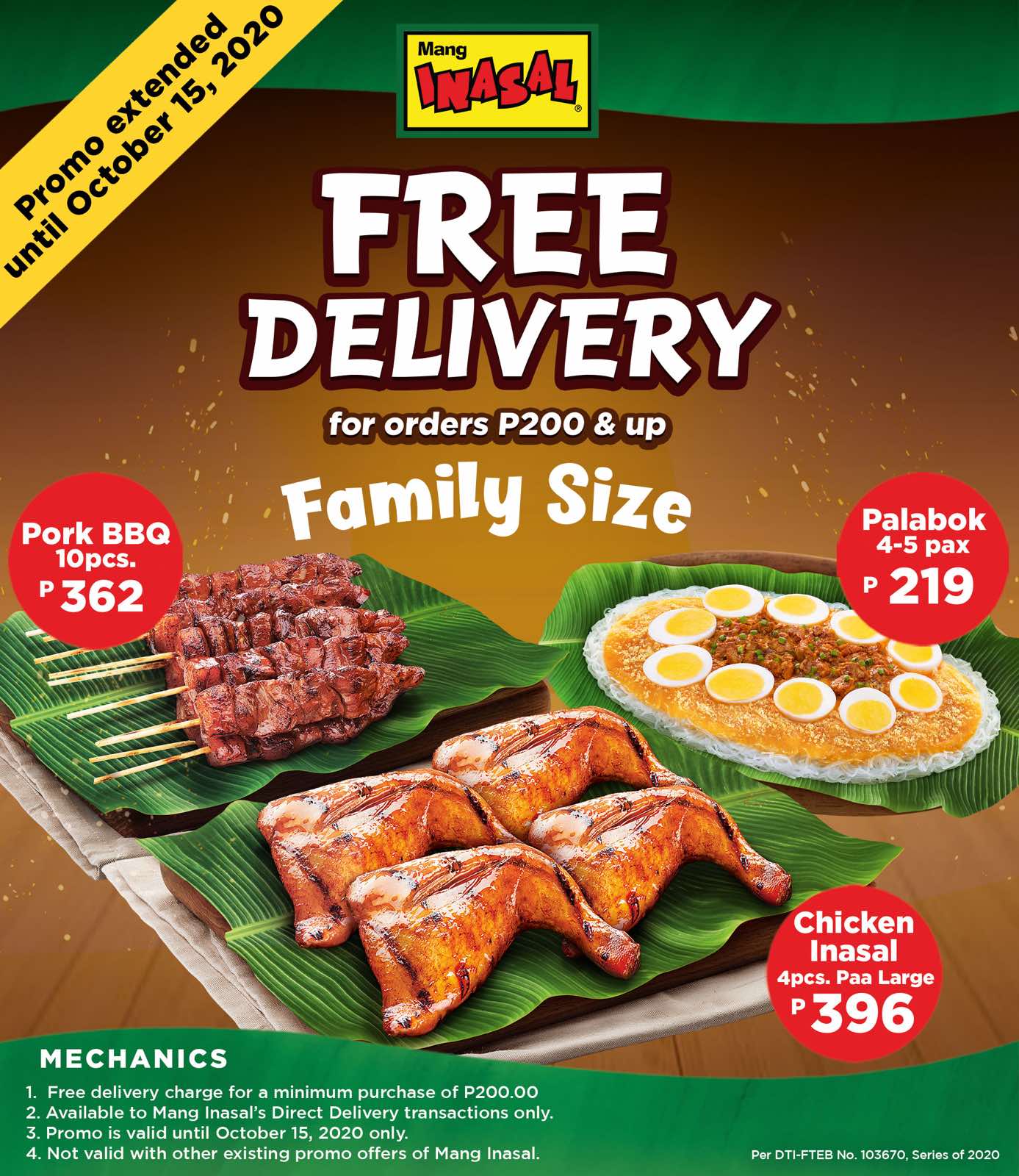Mang on sale inasal promo
