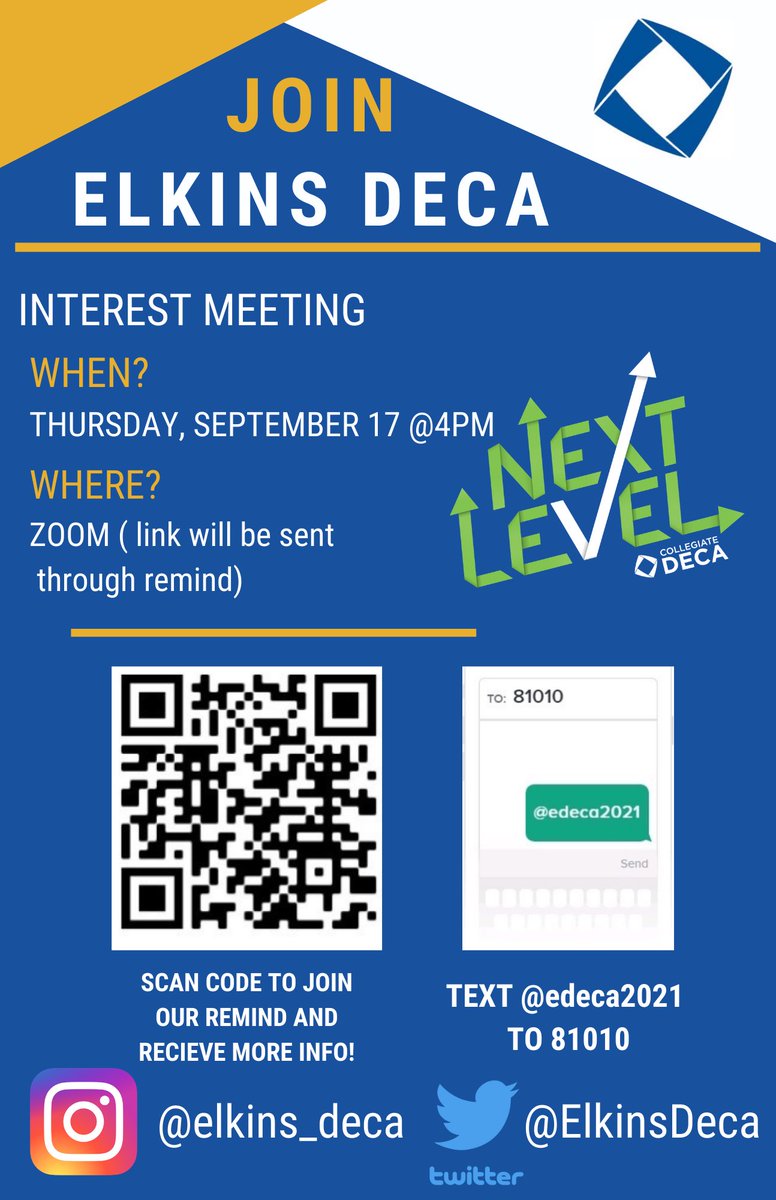 Elkins DECA tweet media