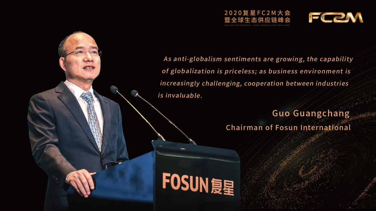 Fosun_Intl's tweet photo. Fosun is willing to have collaboration with business partners to build a global supply chain for the FC2M ecosystem from all dimensions to meet customer needs and for joint development, co-creation, the sharing the fruits of their endeavors, and mutual benefits. #FC2MConference https://t.co/Trt8kAQRfU