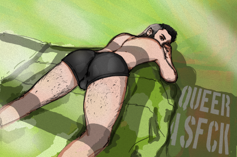 queerasfck's tweet photo. A ilustração de hoje é inspirada no querido @Mandark_BR, ele acabou de cortar o cabelo gente, gostaram?  🥺💚
-

Inspired by @Mandark_BR , look at his **** ✨

#boys #hot #beautifulboys #gay #queer #queerart #LGBTQ #illustration https://t.co/OFH9PvZH4O
