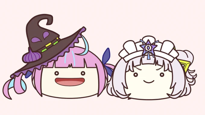魔女のあくあと餃子だったりティッシュだったりのシオン
 #あくしお早起き対決 