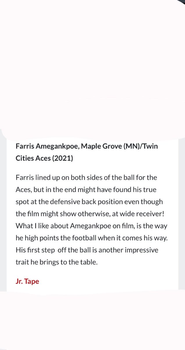 faarisame's tweet photo. Thank you for the write up!
@PrepRedzoneMN @thebrickwahl87 
@aces_city https://t.co/9C8Afz9UcQ