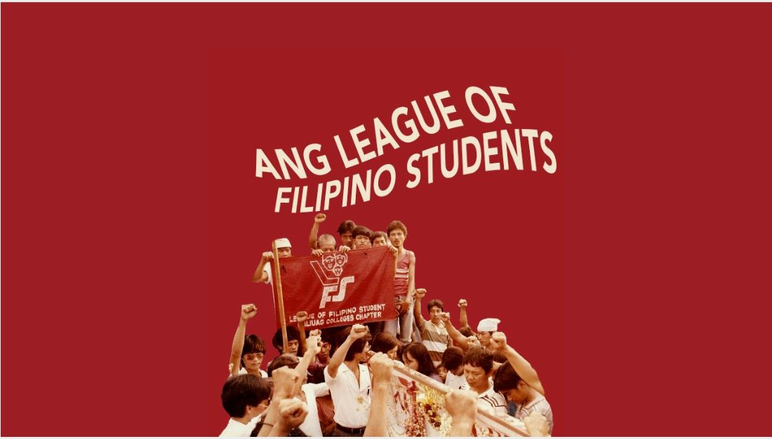 LFSPhilippines's tweet photo. Magkaisa, manindigan, at mangahas na makibaka! 
Kabataan, sumandig sa lakas ng kilusang masa! 
Patalsikin ang Traydor, Korap, Pahirap, at Pasistang Diktadura ni Duterte! 
Isulong ang pambansa demokratikong pakikibaka hanggang sa tagumpay!

#LFS43 #TatakLFS #OustDuterte https://t.co/nzBBMRPOfP