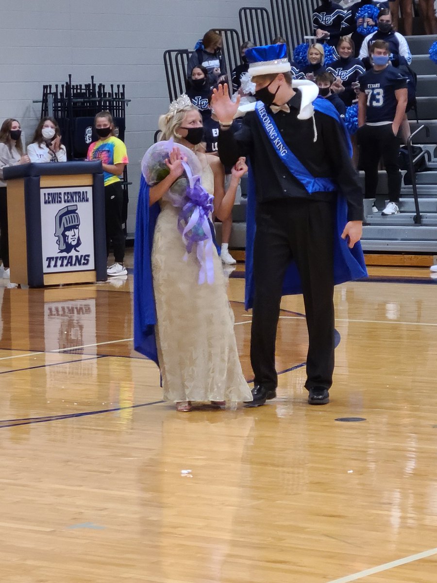 LCHSPrincipals's tweet photo. Congratulations to your 2020 Titan Homecoming King and Queen, Thomas Fidone and Adrian Okerbloom! https://t.co/uxSqBY5rSY
