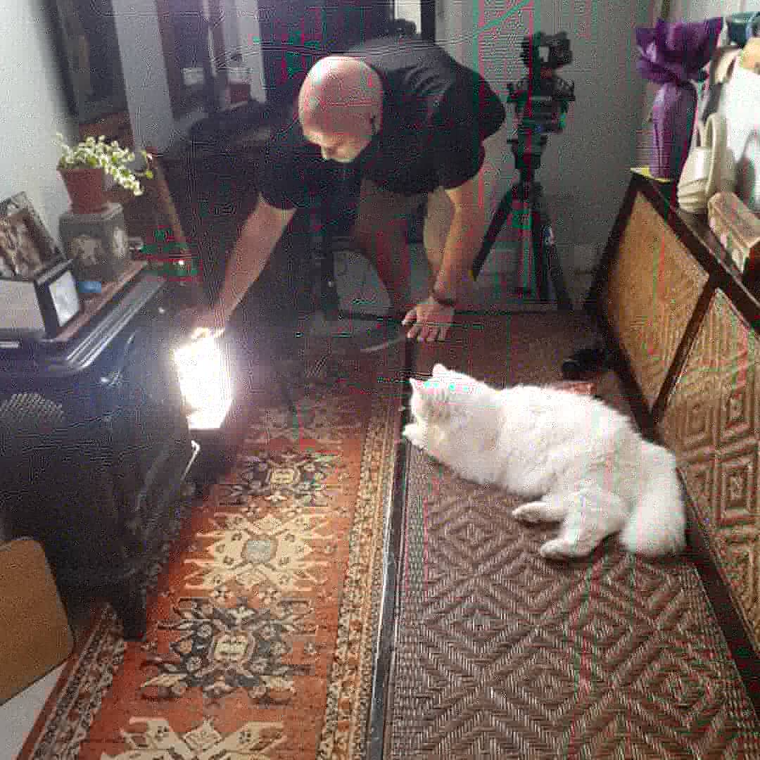 K_TishB's tweet photo. Today a videographer came to my home to film for an upcoming documentary. Lola 🐱( the producer--, cousin of the bodega cat), frequently made a cameo... https://t.co/hmjbtGWkn9