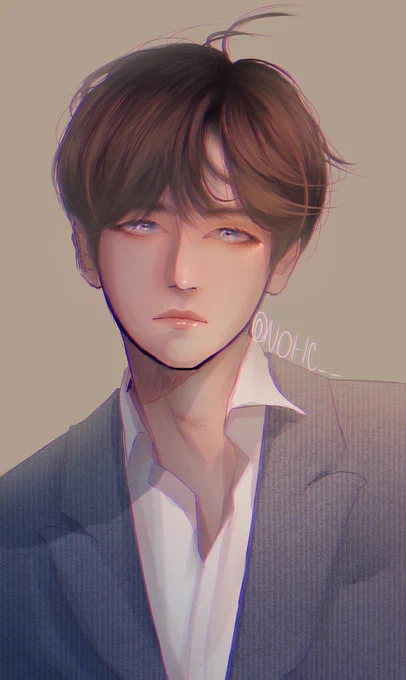 I'm having an art block so I tried drawing tae

#btsfanart #Taehyung 
