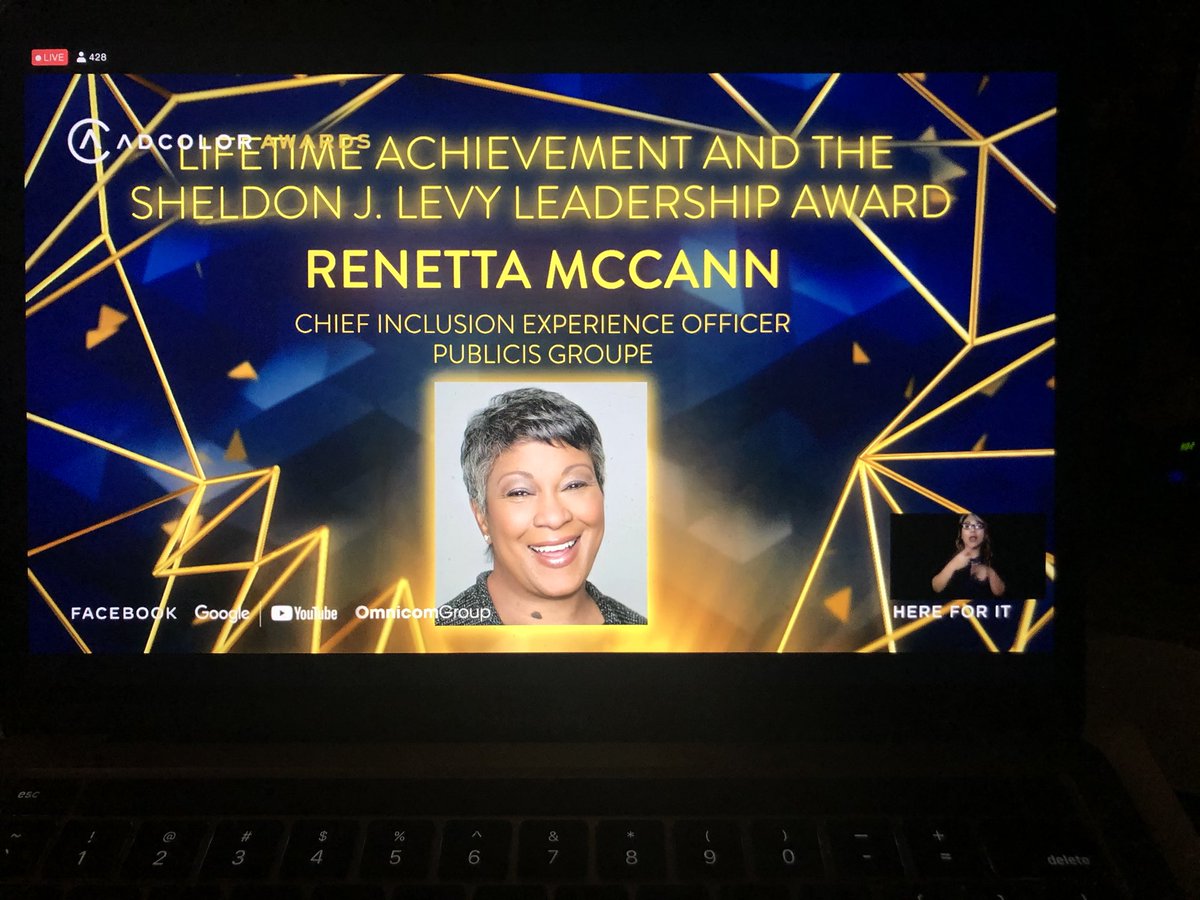 One of the greatest blessings I have in my career is to be mentored and molded by <a href="/RenettaMcCann/">Renetta McCann</a>. A massive congratulations to you on your <a href="/ADCOLOR/">ADCOLOR</a> Lifetime Achievement Award. If you are black or brown and entered the industry in last 20 years, she cleared the way for us. 👸🏾
