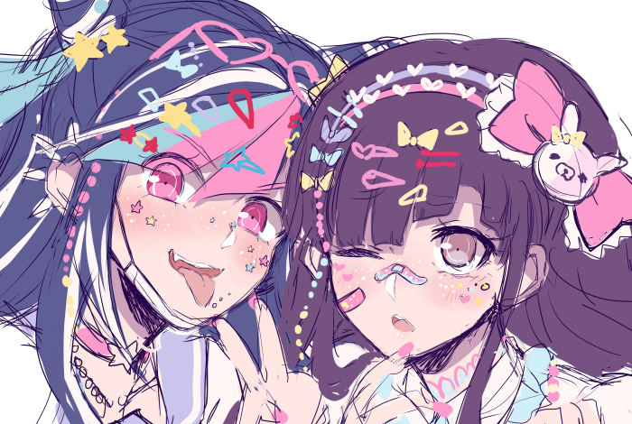 澪田唯吹 ,罪木蜜柑 「wip✨✨ 」|Criis-chan 🌸のイラスト