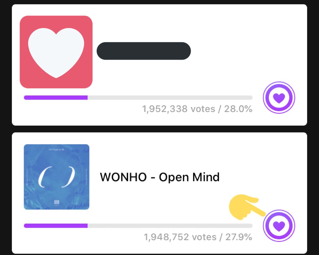WONHO_GLOBAL's tweet photo. ‼️MUBEAT PRE-VOTING‼️

Voting closes in 40 minutes and we are currently still in 2nd place!

Please use all of your votes now!! https://t.co/C3XzzvPiMZ