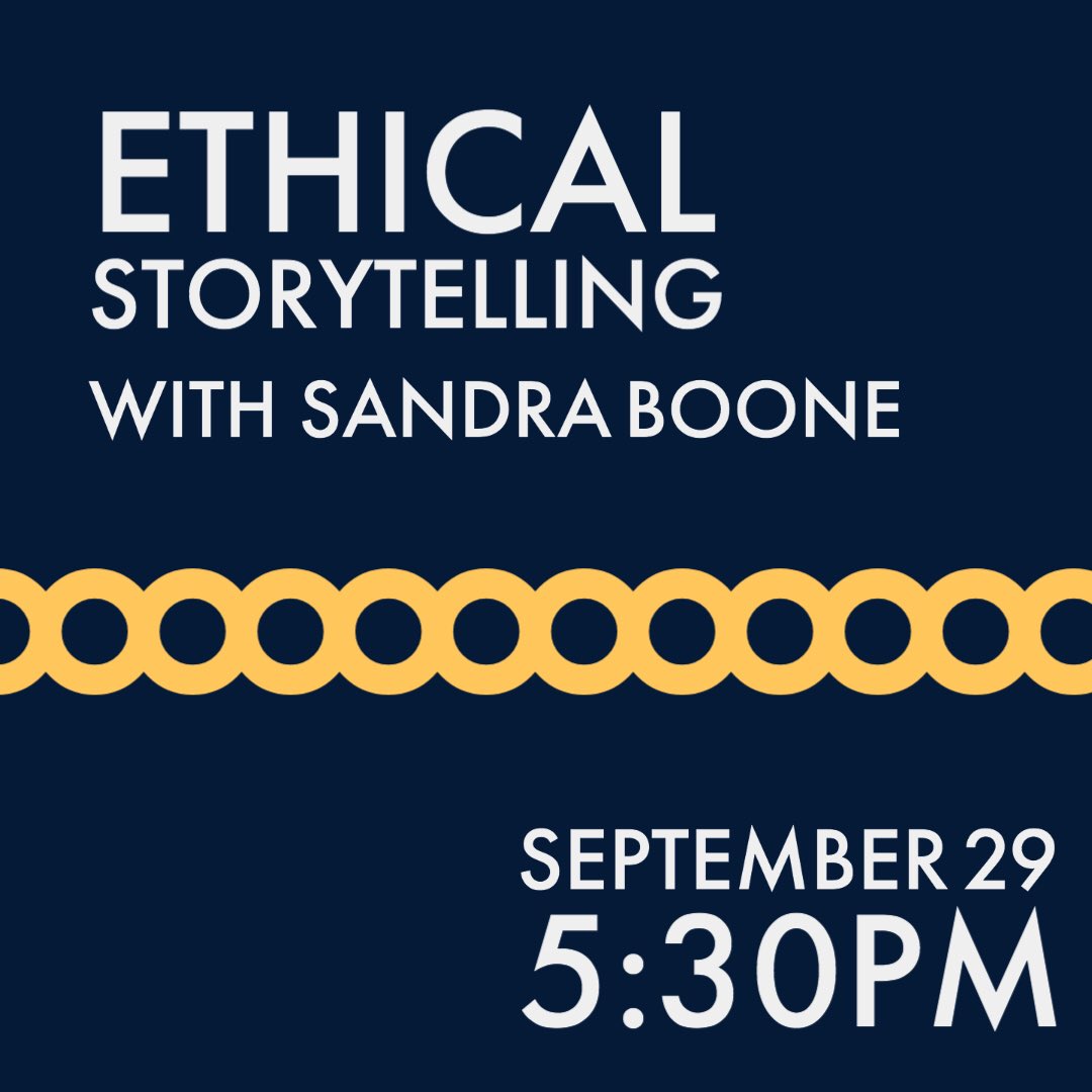 If you’re curious about understanding ethical storytelling practices, this event is for you. If you’re already knowledgable, but open to learning more and connecting with like-minded young professionals, this event is also for you! Register for free, link in bio under Events.