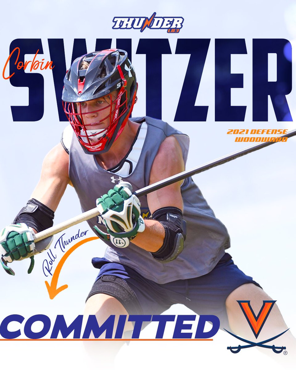 Congrats to Thunder LB3 2021 <a href="/CorbinSwitzer/">Corbin Switzer</a> on his commitment to <a href="/UVAMensLax/">Virginia Men's Lacrosse</a> #hardworkpaysoffs #GeorgiaMade