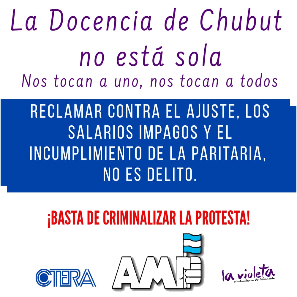 GoodmanSantiago's tweet photo. #ChubutReclamarNoEsDelito https://t.co/2ulztOSrO0