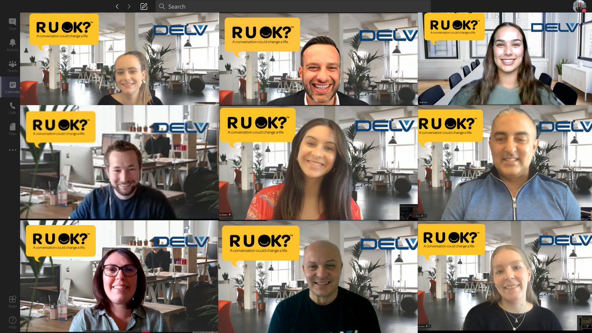 Yesterday, for <a href="/ruokday/">Old R U OK? account (please use @ruokanyday)</a> the Delv team caught up virtually to check-in, have a chat and most importantly, ensure we are OK.

<a href="/ruokday/">Old R U OK? account (please use @ruokanyday)</a> is an important reminder to meaningfully connect with the people around you and start a conversation with anyone who may be struggling.

#RUOKDay
