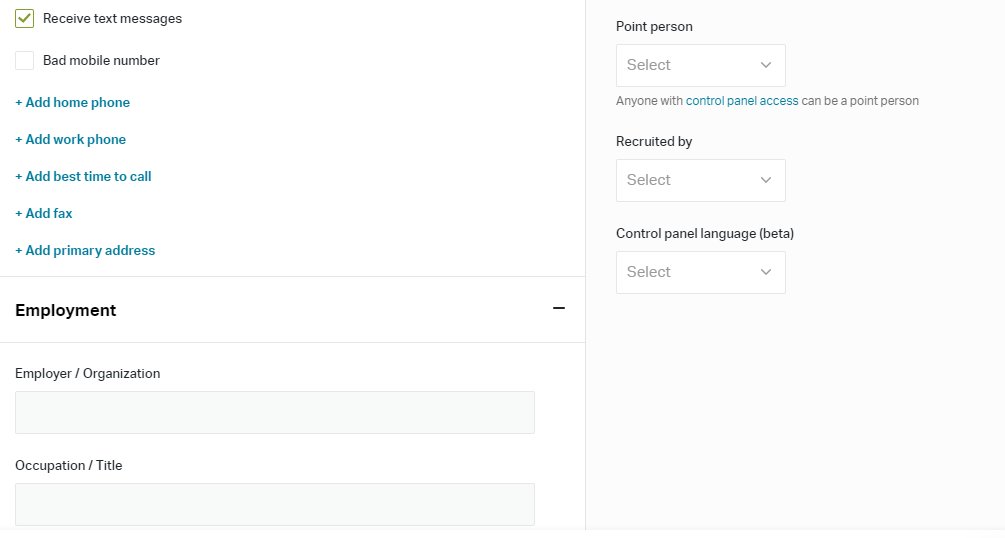 They can add other details they (or an algorithm) might know about you: your employer (through linkedin), demographics (facebook), your political leanings, address, and even your place of worship. I can assign a point person on my team to keep tabs on you. Creepy! 4/9