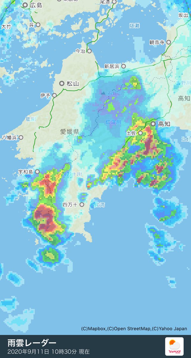 レーダー 八幡浜 天気 雨雲