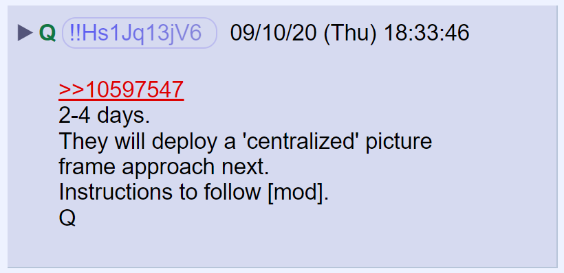 102) The recommended strategy for modifying memes will work for several days, but a different technology will be deployed.Q will advise on the next strategy for evading censorship.