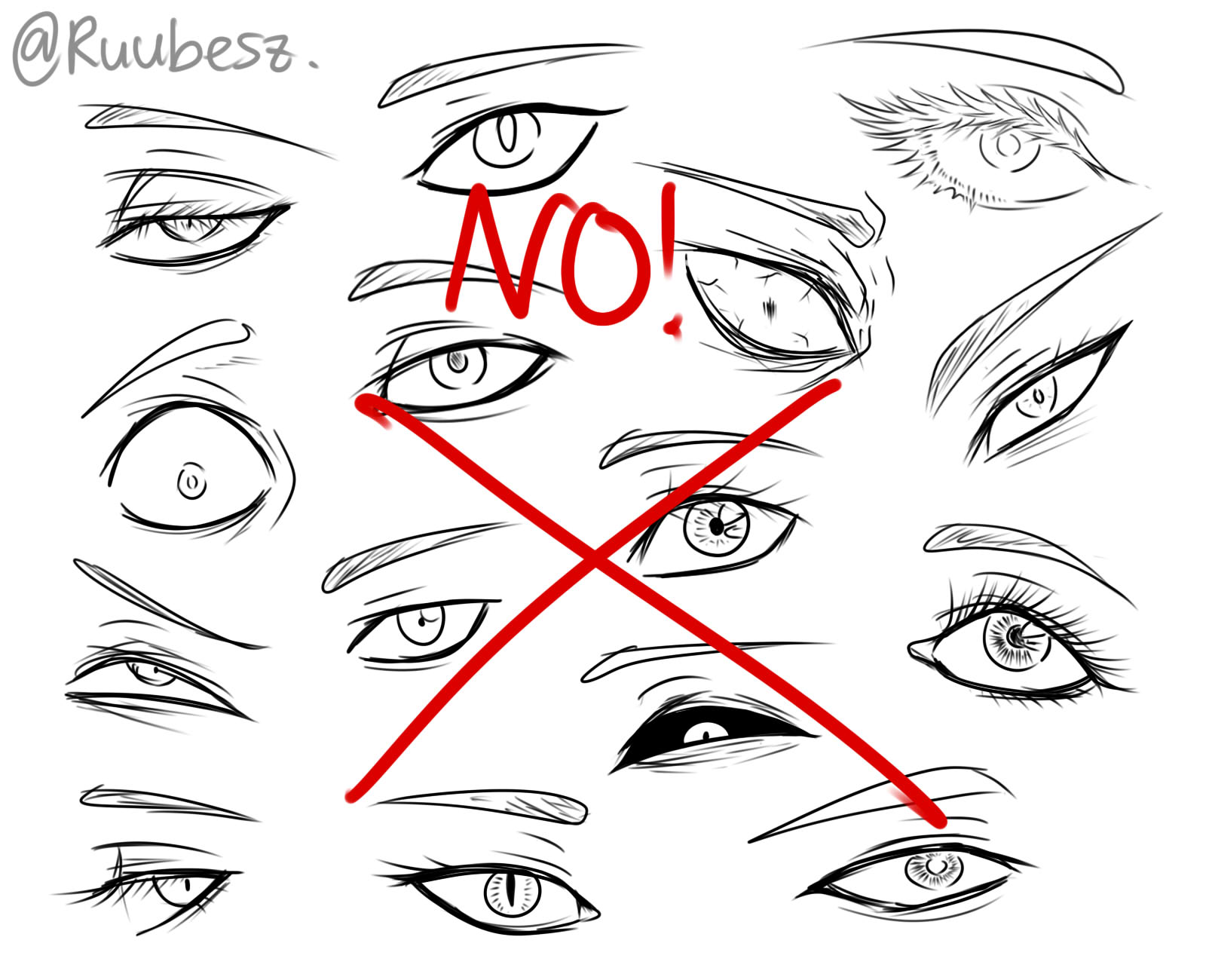 anime style eyes reference - CLIP STUDIO ASSETS