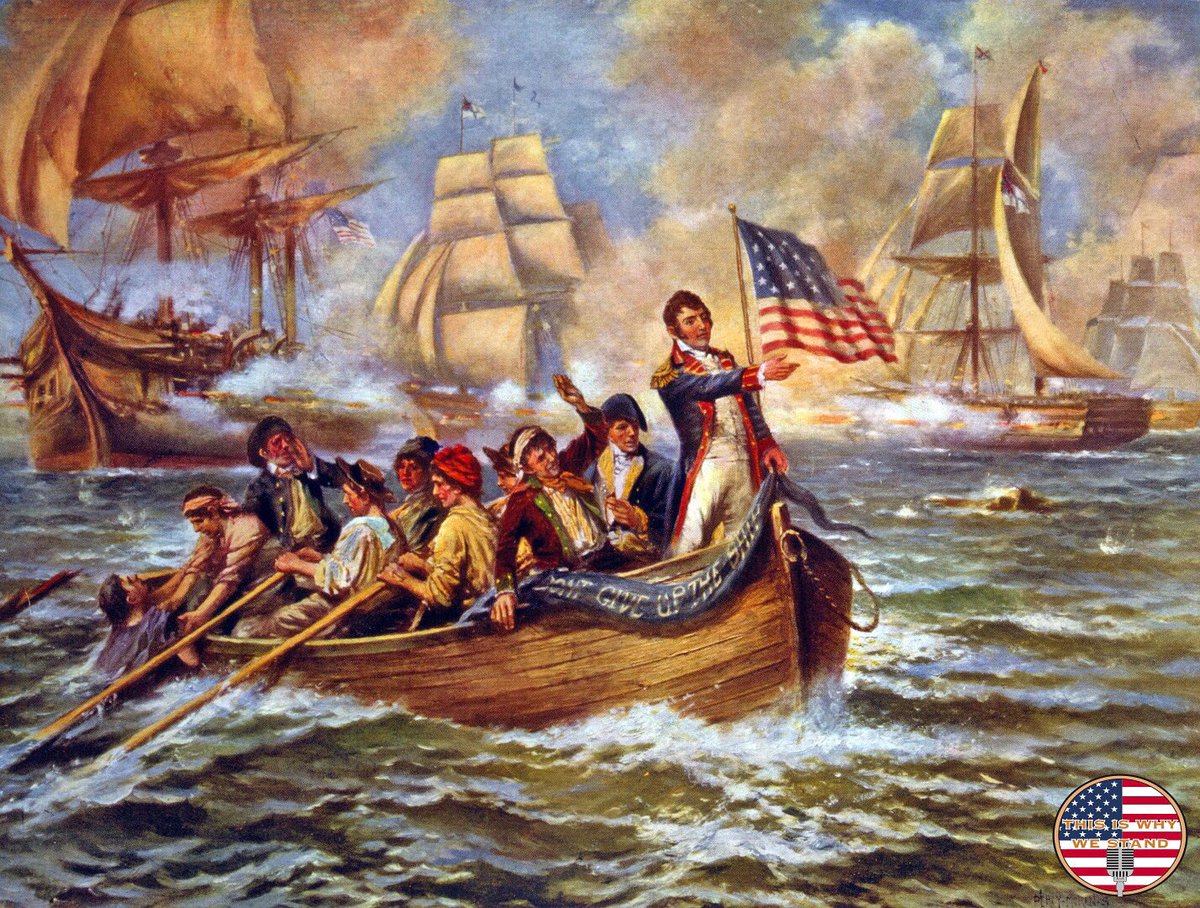 JoeArchino's tweet photo. “We have met the enemy and they are ours.” #OnThisDay in 1813, Master Commandant Oliver Hazard Perry achieved an improbable victory in one of the most significant naval clashes in American history at the Battle of Lake Erie during the War of 1812. 

➡️https://t.co/TD4Zn2ygDX🇺🇸 https://t.co/9KXFYQKILI