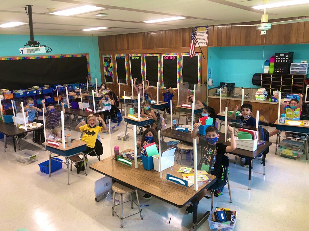 Awesome 1st day with my new 2nd grade kiddos! Off to a great (hot and sweaty) start! It was so nice to finally be back at school! <a href="/elissatoubin/">Elissa Toubin Millan</a> #firstdayofschool2020 #Elwoodstrong #TogetherWeCan #pandemicteaching