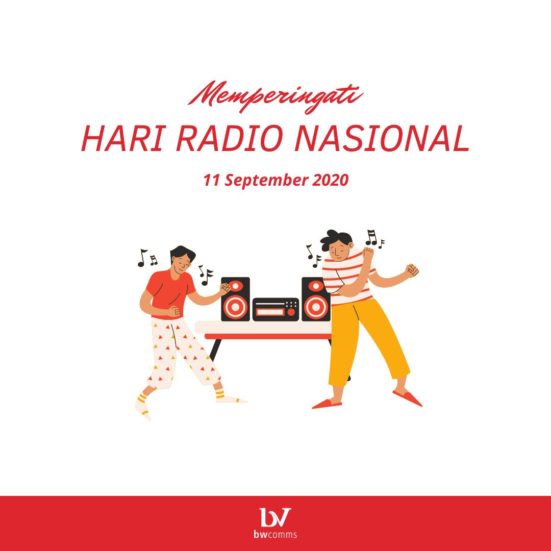 bwcomm's tweet photo. Selamat Hari Radio Nasional 📻🎉
Baca yuk artikel dari Antara mengenai sejarah Hari Radio Nasional
https://t.co/D2cnDkL8JE
#bwcommunications #bwcomms #PRagency #HariRadioNasional #PressRelease #MediaMonitoring #PressConference #SiaranPers https://t.co/fAeJ8eIlGJ