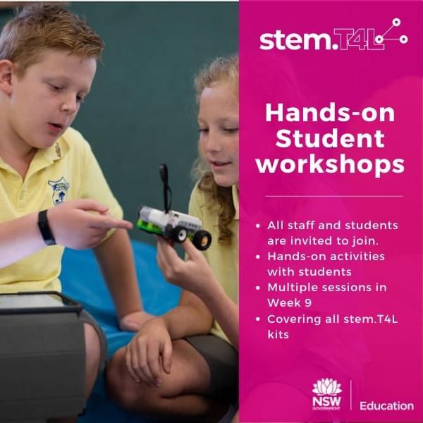 Hands-on student workshops

Join us next week for a series of online student sessions, giving you and your students a taste of what you can do with the stem.T4L equipment.

Click here to find out more or to register now! Bit.ly/T4studentsessi…