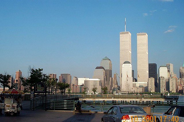 Earlier that week, I took the PATH train out to Exchange Place in Jersey City. I needed to settle some money stuff, and after I was done, I went to sit on the edge of the water, have a few smokes, and enjoy the beautiful view. That’s how it looked, but it was late afternoon.